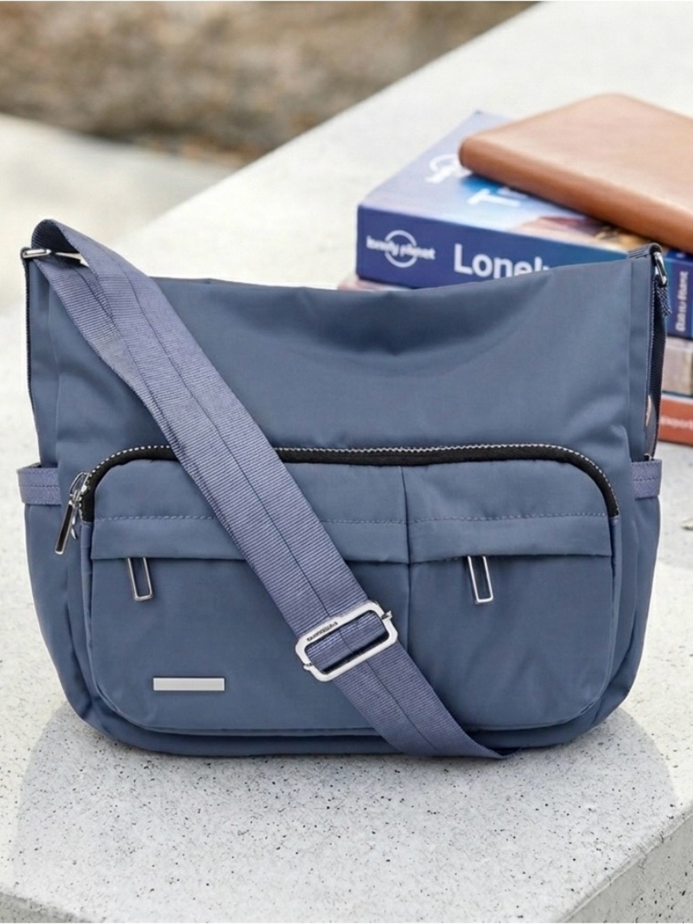 Hedgren Camila Sustainable Hobo Travel Crossbody Bag Baltic Blue NWT